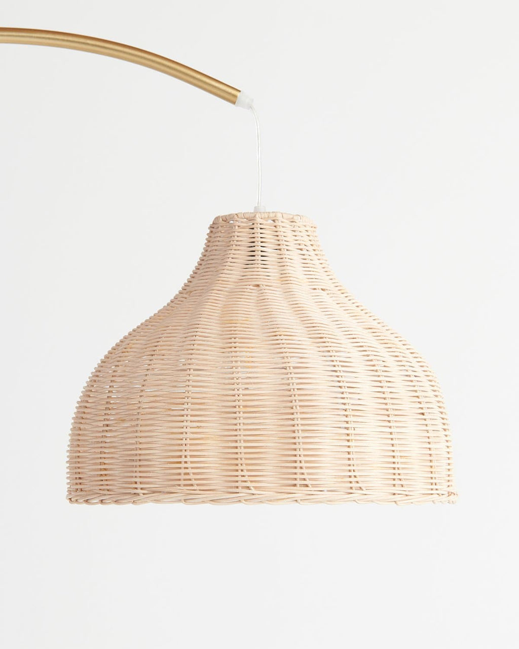 Lark Wicker Arc Floor Lamp | Warm Ambient Glow