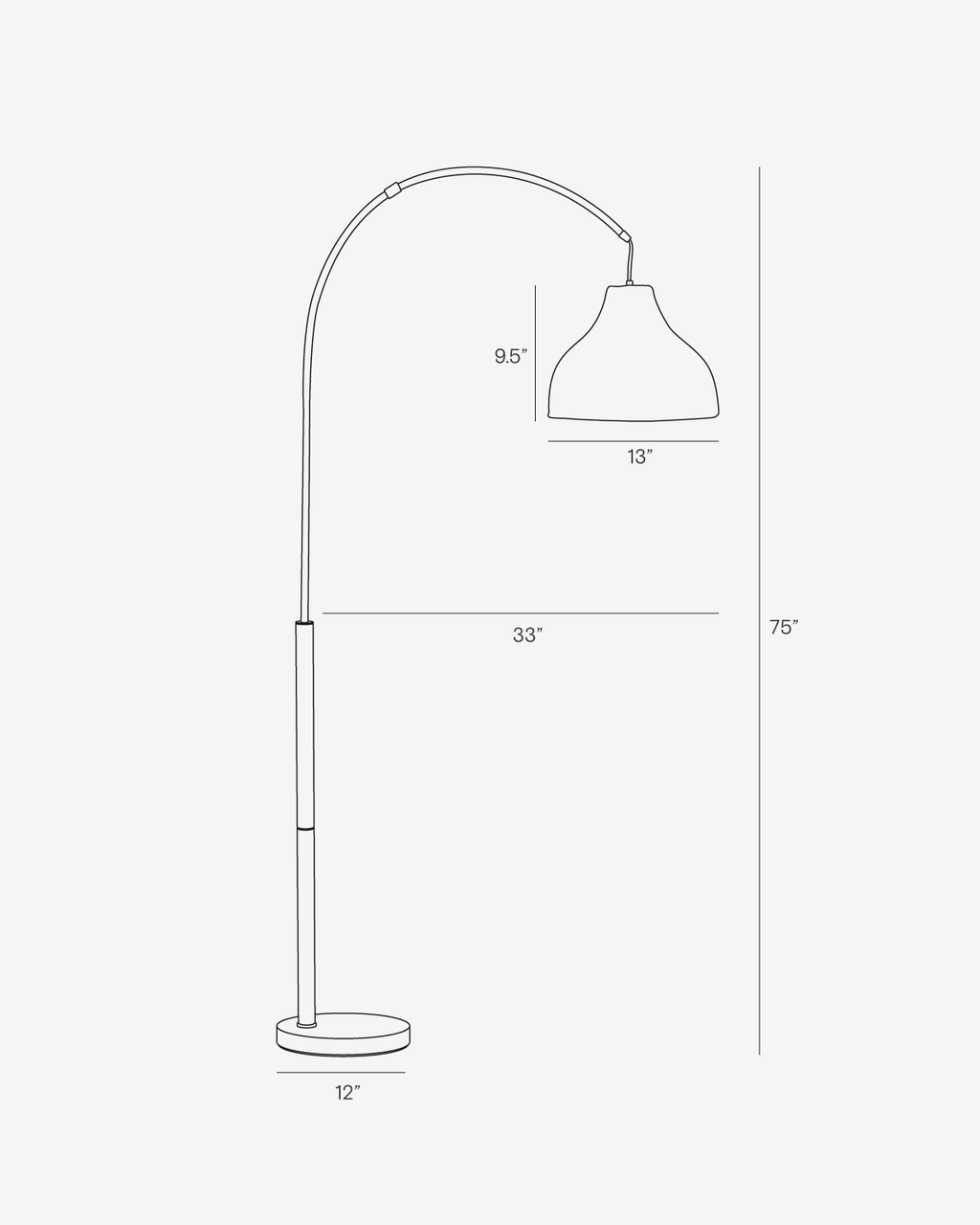 Lark Wicker Arc Floor Lamp | Warm Ambient Glow