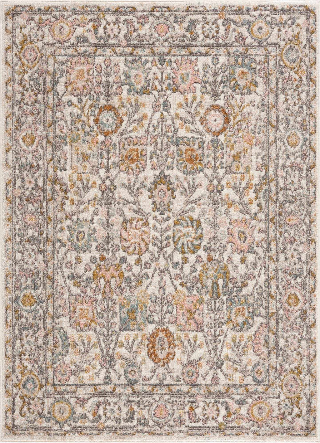 Hearthside Area Rug – Cozy Traditional Style, Warm Earthy Palette