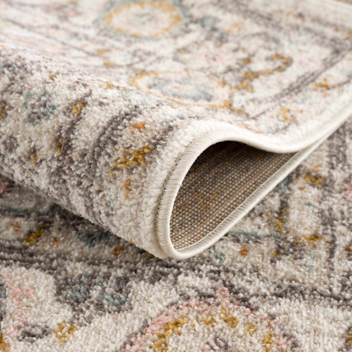 Hearthside Area Rug – Cozy Traditional Style, Warm Earthy Palette