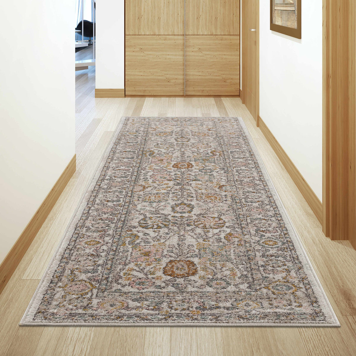 Hearthside Area Rug – Cozy Traditional Style, Warm Earthy Palette
