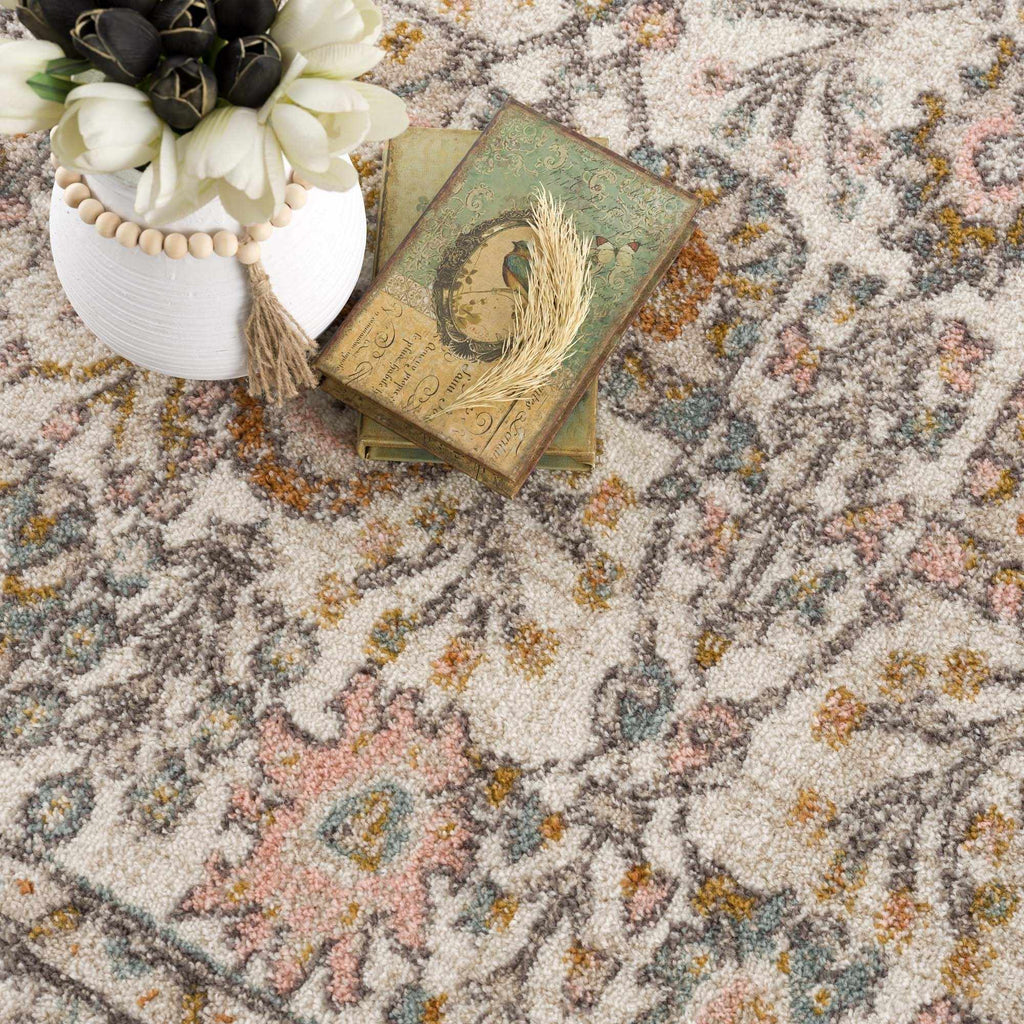 Hearthside Area Rug – Cozy Traditional Style, Warm Earthy Palette