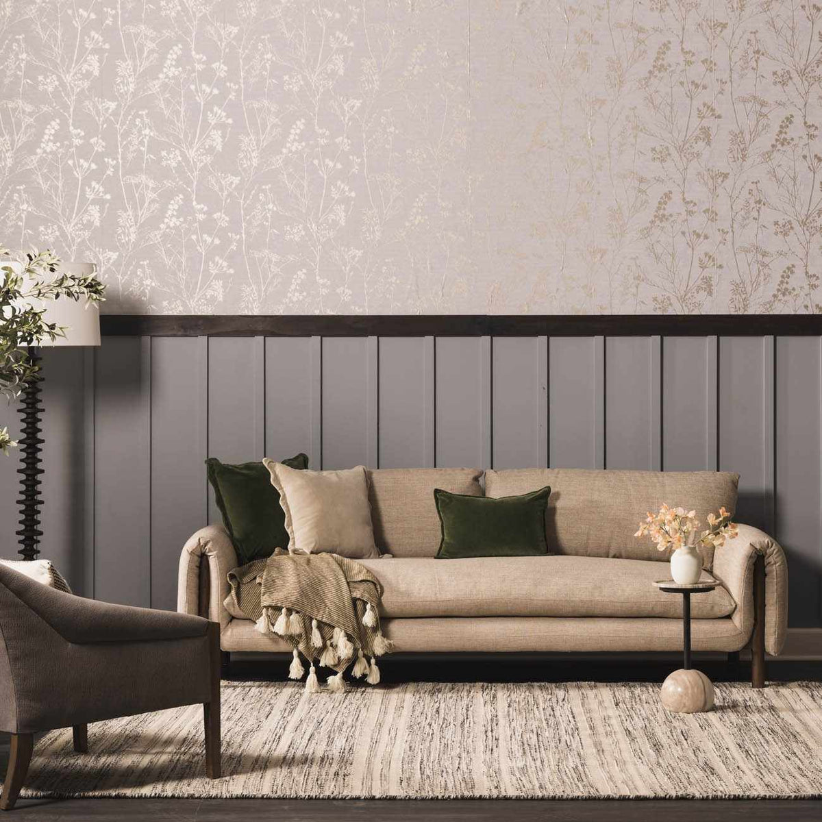 Arabi Hand-Woven Wool Rug – Bohemian Neutral, Timeless Style