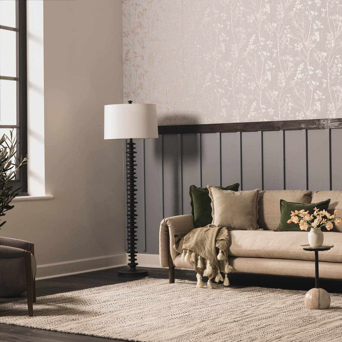 Arabi Hand-Woven Wool Rug – Bohemian Neutral, Timeless Style