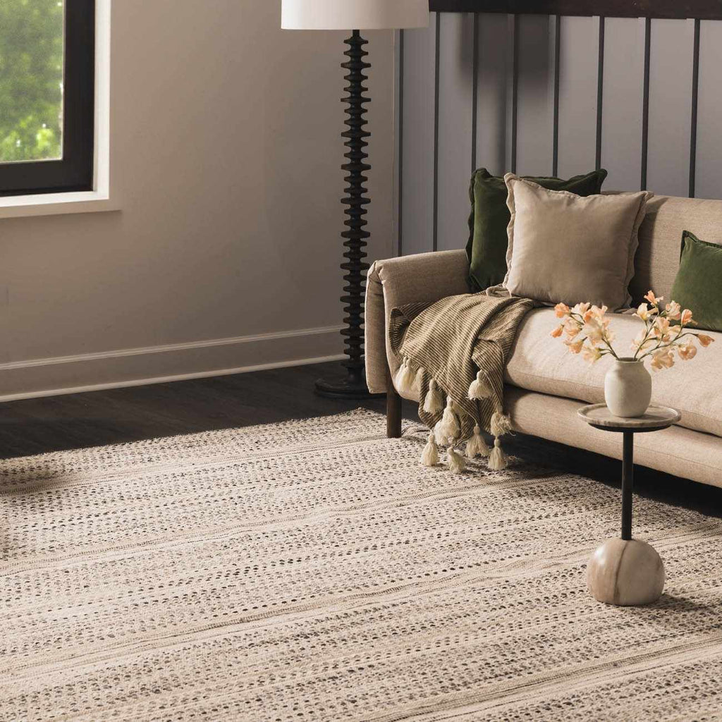 Arabi Hand-Woven Wool Rug – Bohemian Neutral, Timeless Style