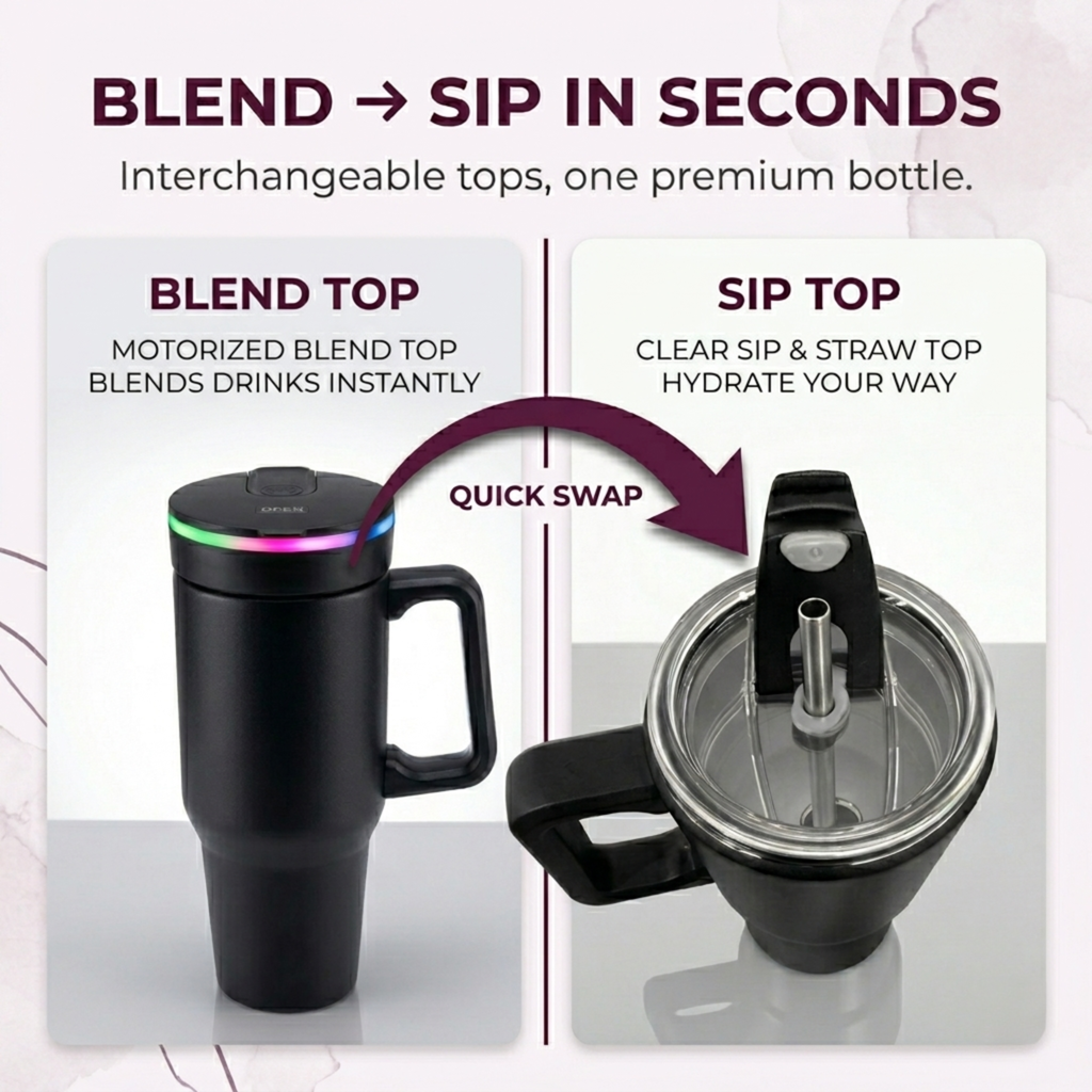 BLENDi Steel | The Insulated Travel Blender That Does It All