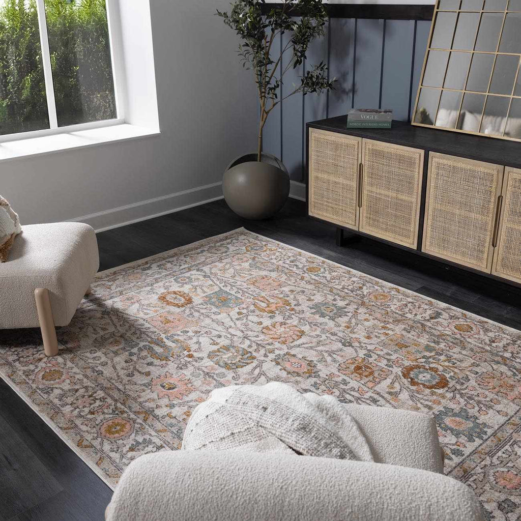 Hearthside Area Rug – Cozy Traditional Style, Warm Earthy Palette