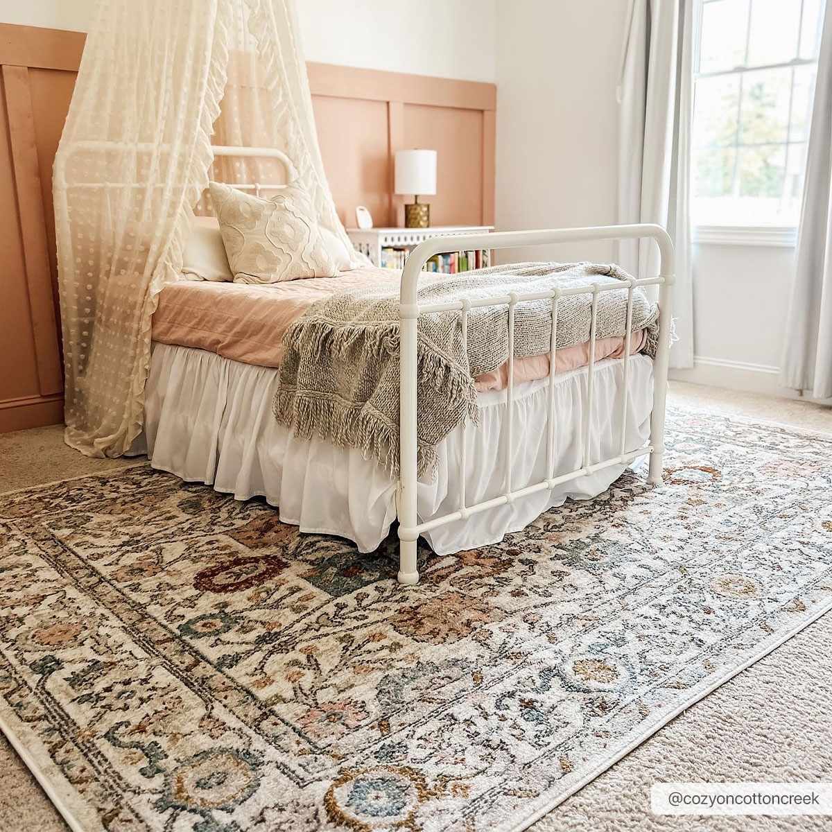Hearthside Area Rug – Cozy Traditional Style, Warm Earthy Palette