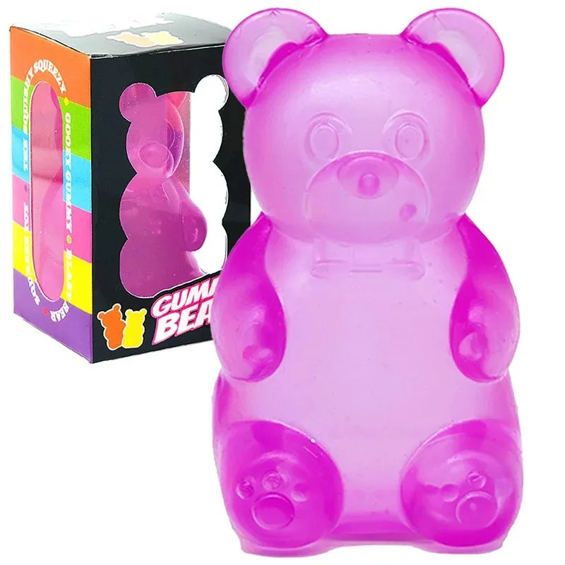 Cute Bear Maltose Squeeze Toy Dough Colorful Sensory Toy Creative New Item Desk Decoration Stress Relief Doll