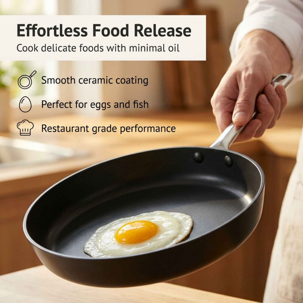 Clean Cook Ceramic Frying Pan – Non-Toxic, Every Cooktop