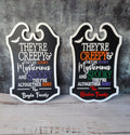 Custom Last Name Halloween Sign