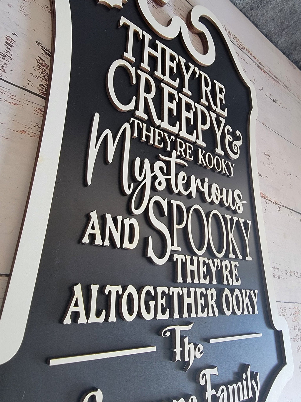 Custom Last Name Halloween Sign