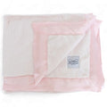 Luxury Baby Blanket with Satin Trim in Luxe Plush, Pink
